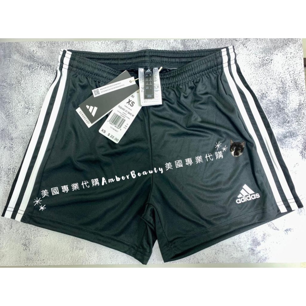【美國直購 正品】adidas AEROREADY 運動短褲 黑色 三線 五分褲 休閒短褲 女短褲 運動褲 居家褲-細節圖3
