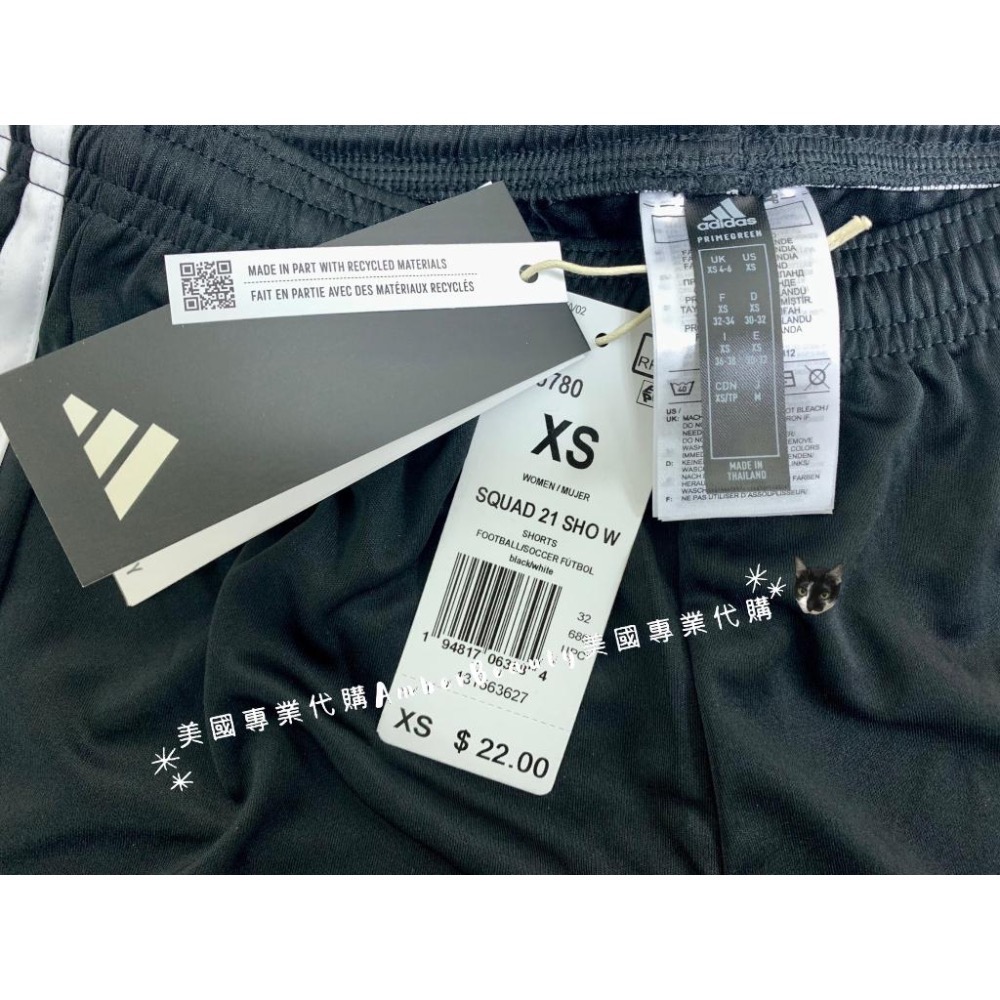 【美國直購 正品】adidas AEROREADY 運動短褲 黑色 三線 五分褲 休閒短褲 女短褲 運動褲 居家褲-細節圖5