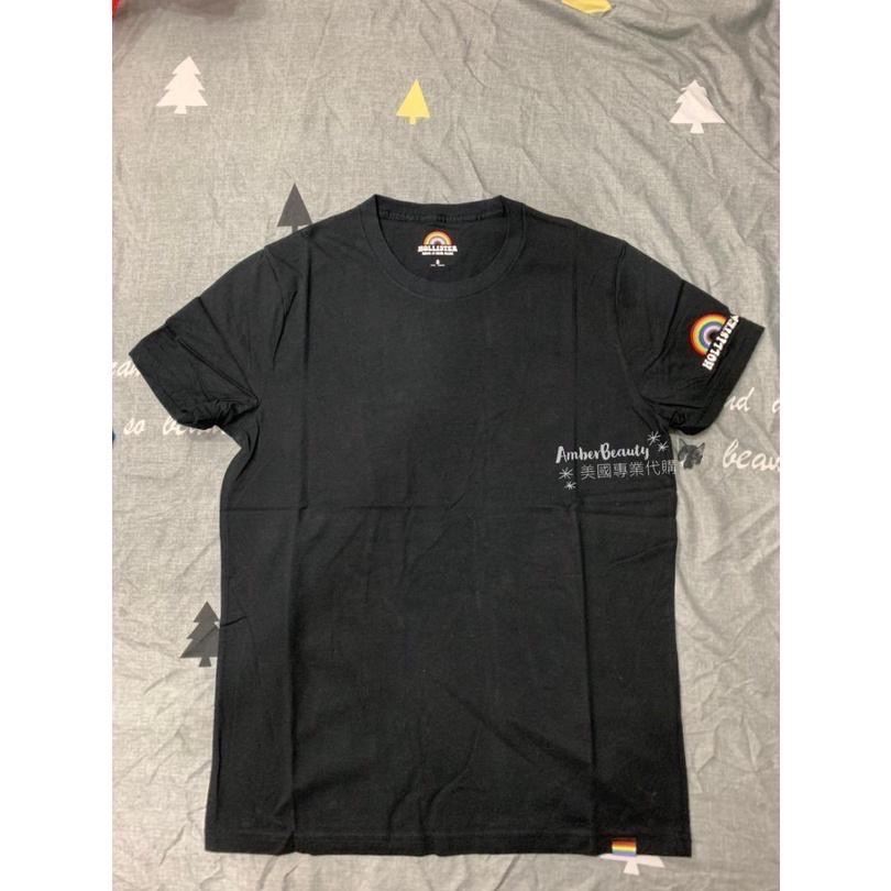 【美國直購正品 現貨】Hollister 經典 刺繡 彩虹logo圓領T 七色 單件 男女款 pride 大尺寸 父親節-細節圖6