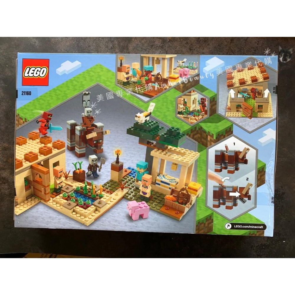 【美國直購正品】樂高 LEGO 40460 玫瑰花 Roses 21160 創世神 Minecraft 災厄村民突襲 禮-細節圖7