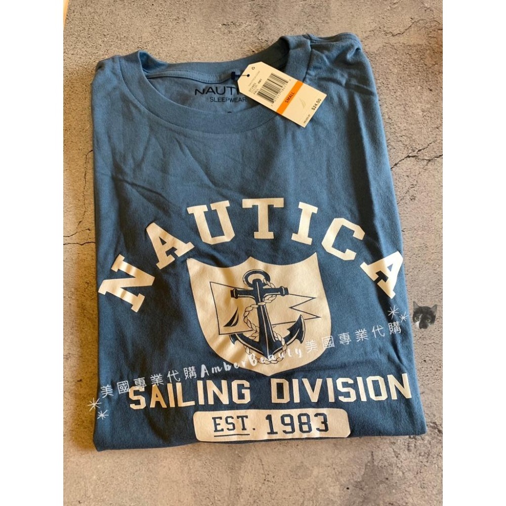 【美國直購正品】NAUTICA船錨短T 短袖 上衣 T恤 帆船 男裝 帆船 大尺寸 基本款 純棉 父親節 情人節-細節圖6