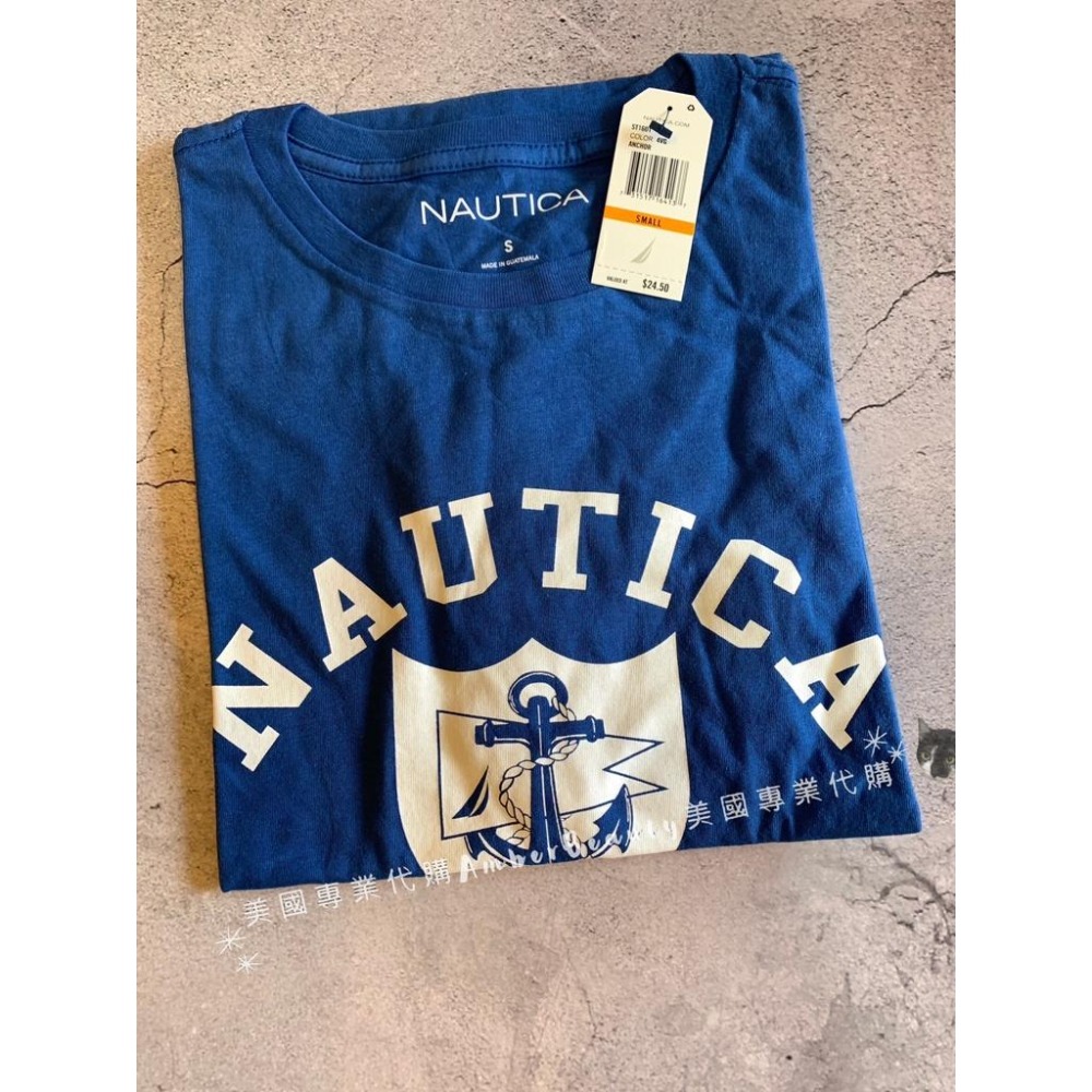 【美國直購正品】NAUTICA船錨短T 短袖 上衣 T恤 帆船 男裝 帆船 大尺寸 基本款 純棉 父親節 情人節-細節圖7