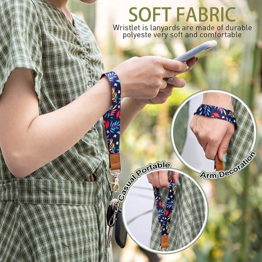 【台灣出貨】花樣長短 手機吊繩 手機吊飾 識別證掛繩 不用換手機殼 手繩 手機繩 背帶 手機繩 頸掛繩 花花手機背帶-細節圖9