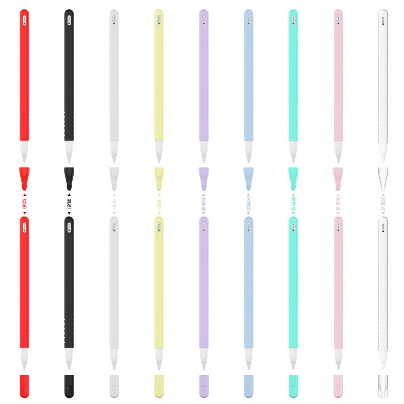 Apple Pencil 2代 防滑設計 筆套 保護套 防水 防摔 防滑 親膚矽膠 類紙膜 筆尖 筆帽-細節圖3