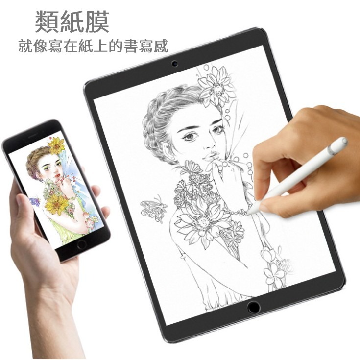 【台灣出貨】 iPad日本 類紙膜 手寫膜 肯特紙適用保護貼 2020 Pro 11 10.2 9.7 mini6 P-細節圖6