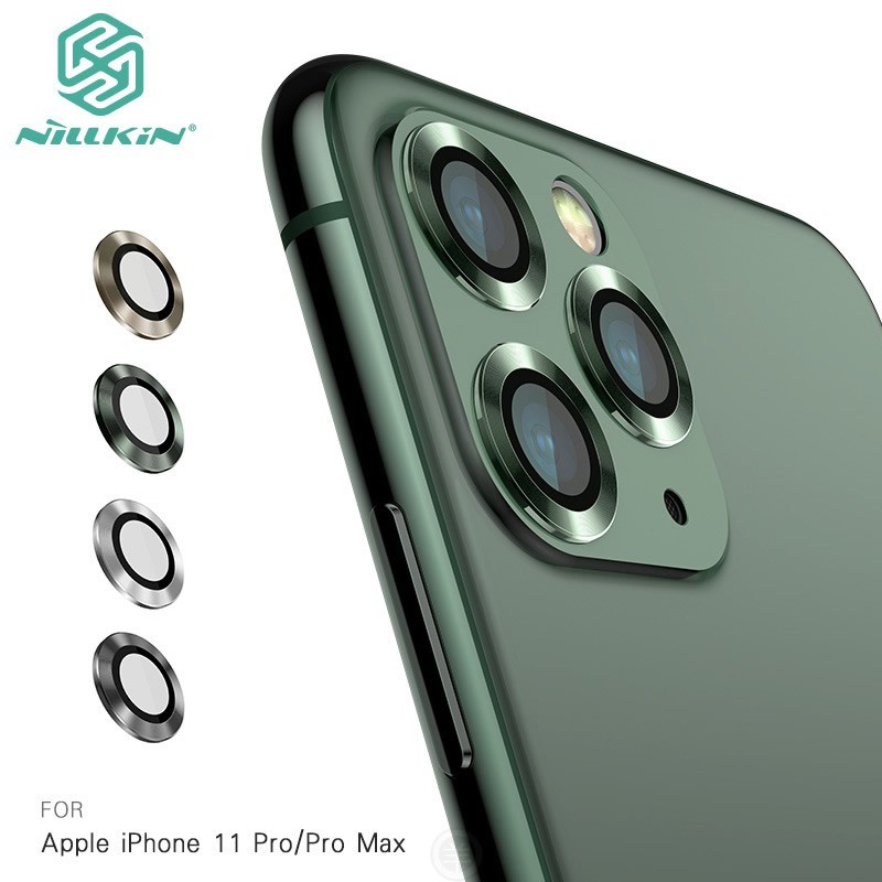 iPhone 11 Pro/Pro Max 鋁合金鋼化材質 NILLKIN 彩鏡鏡頭貼(三片裝) 防水、防塵