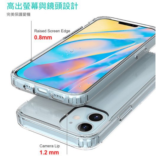 QinD Apple iPhone 12 mini (5.4吋) 雙料保護套 透明殼 硬殼 背蓋式 手機殼 保護殼-細節圖6