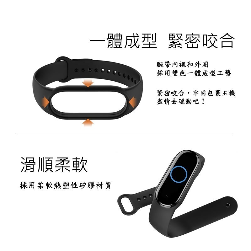 【台灣出貨】小米手環7 6 5 4 錶帶 小米手環7錶帶 小米手環6錶帶 單色錶帶 小米5錶帶 小米6錶帶-細節圖5