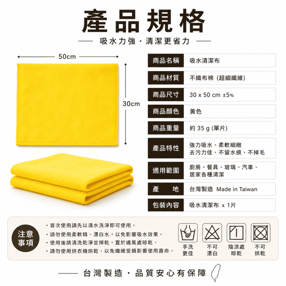 [台灣出貨] 雙面吸水抹布 強力吸水 抹布 吸水 去污 不掉毛 雙面 抹布 清潔布 洗碗布 擦手巾-細節圖8