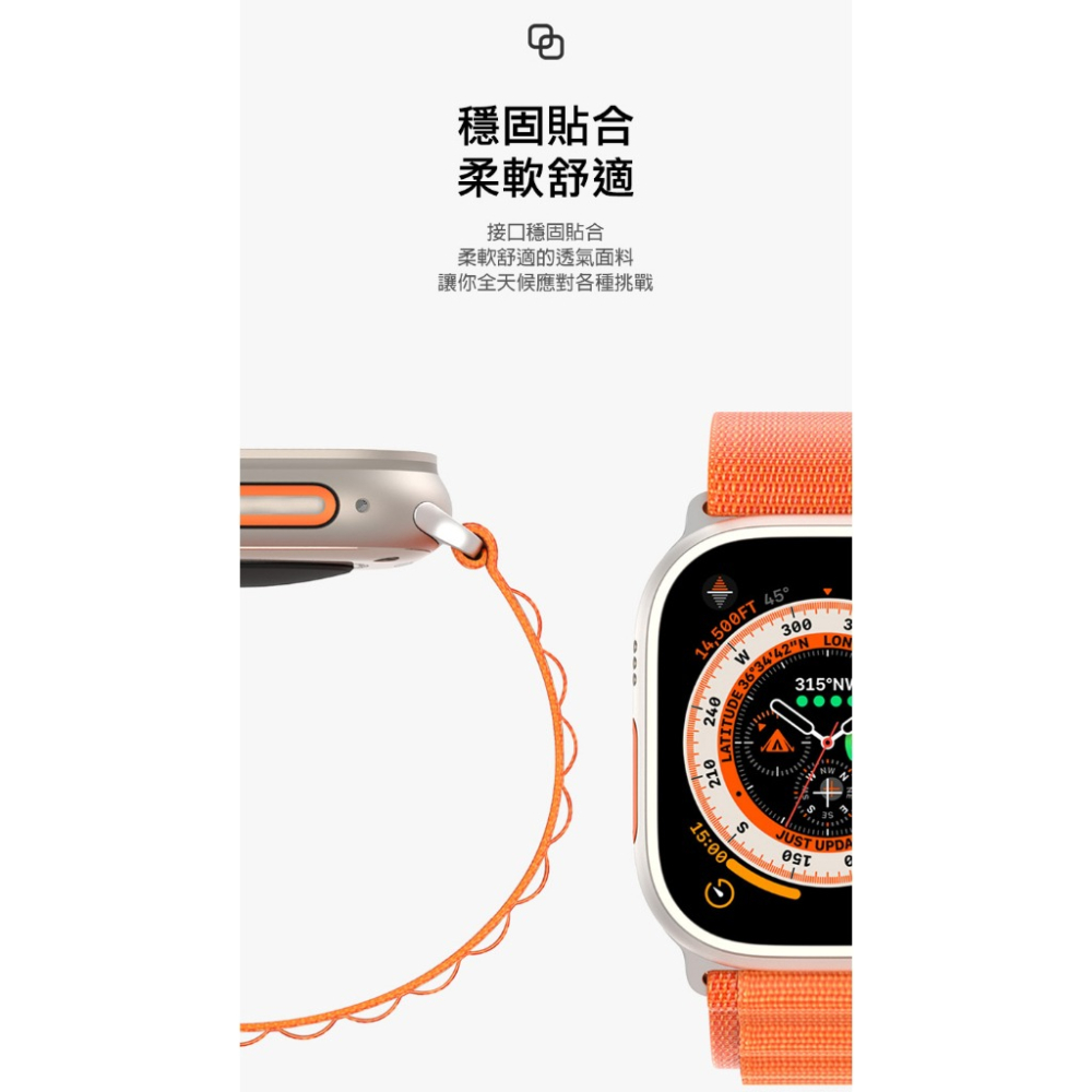 DUX DUCIS Apple Watch (42/44/45/49) 高山尼龍錶帶 watch錶帶 p-細節圖6