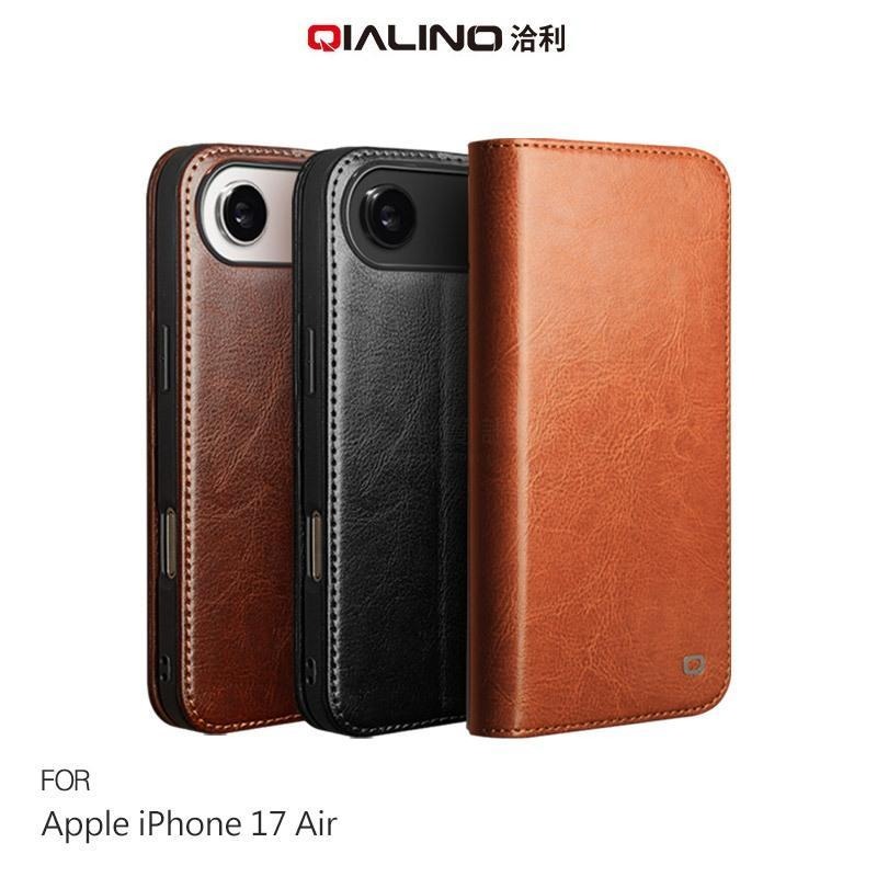 QIALINO Apple 蘋果 iPhone Air、17 、17 Pro、17 Pro Max 真皮經典皮套-細節圖3