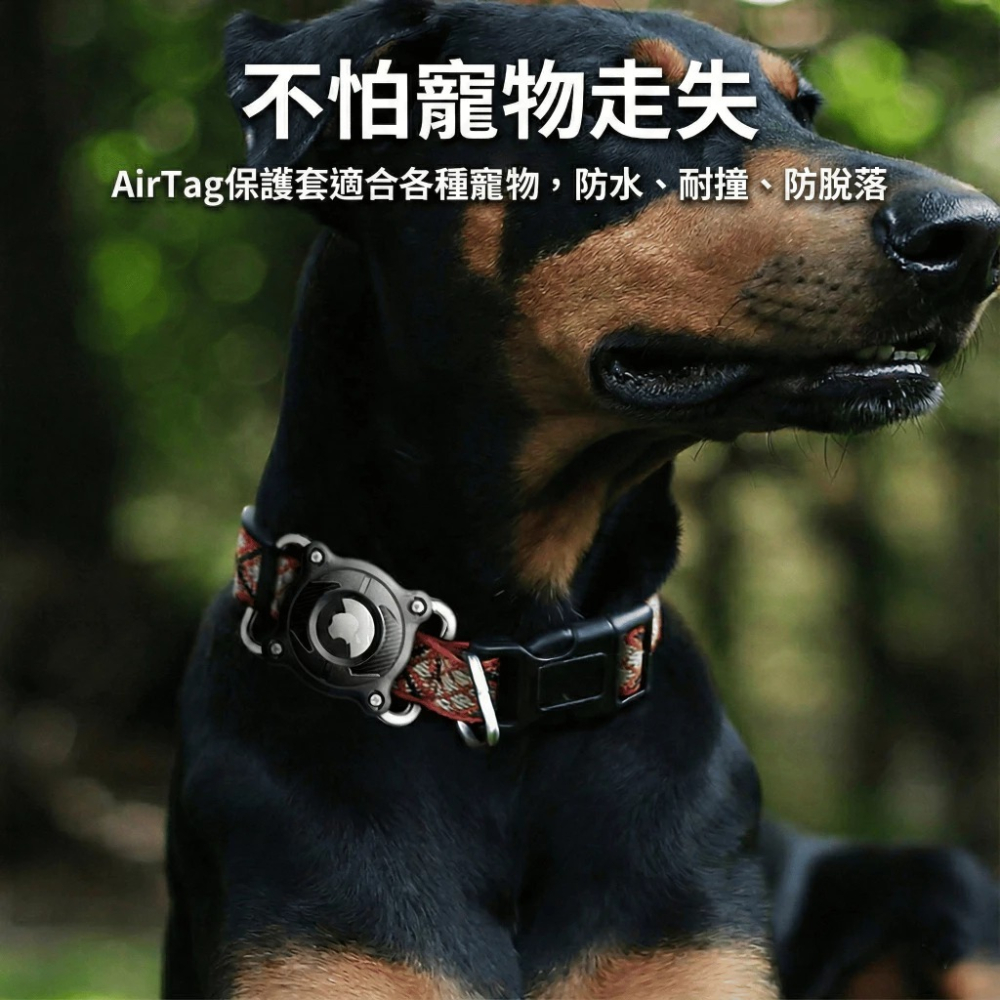金屬扣環 固定式 AirTag保護套 防脫落 Airtag項圈 貓項圈 狗項圈 定位項圈套 寵物項圈 保護套 防水 耐撞-細節圖8