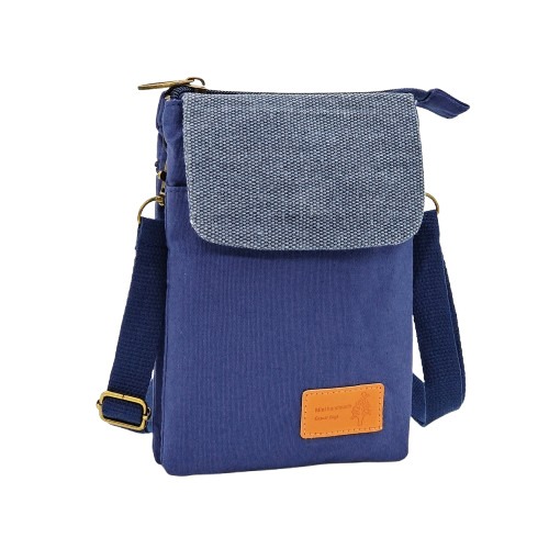 五層收納 帆布斜背手機包 | 輕巧耐用 多功能小包 出國旅遊/逛街必備 解放雙手-規格圖11