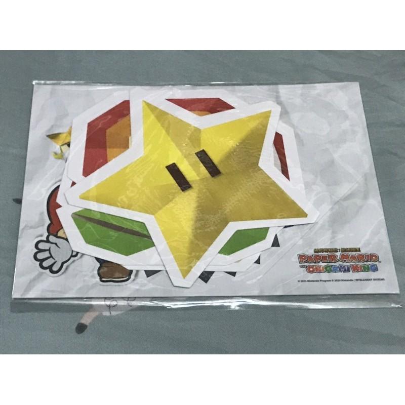 NS 紙片瑪利歐：摺紙國王 特典！心意卡套裝 & 螢幕側邊留言板 !全新未拆封！-細節圖2
