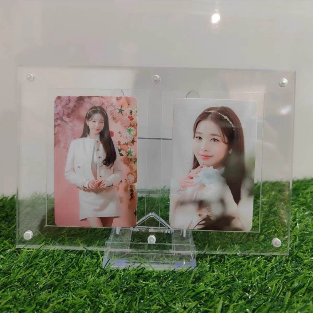 薄雙格卡磚含塑膠透明支架