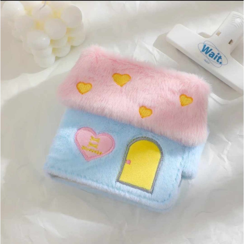 毛絨藍色房子+30張單格內頁