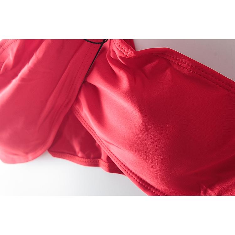 50 台灣現貨 性感交叉紅色比基尼兩件式泳裝 紅色交叉綁帶泳衣 上下套裝 時尚紅色泳裝 L號-細節圖4