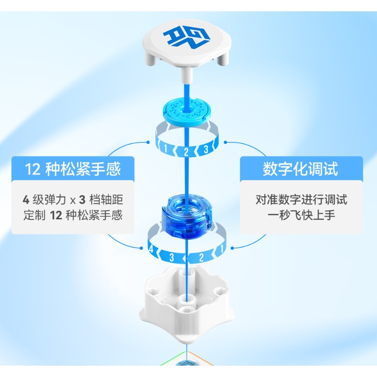 【小小店舖】 GAN 356M E 淦源 三階 磁力魔方 霧面 磁力 3階 356M E 磁力 三階魔方 益智玩具-細節圖5