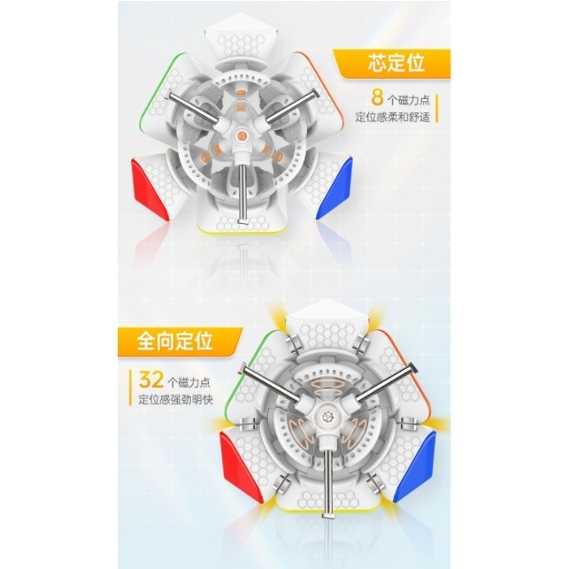 【小小店舖】淦源 斜轉 GAN 磁力 魔術方塊 芯定位 全向軸定位 魔方 數調 skewb M GES 魔術方塊-細節圖7