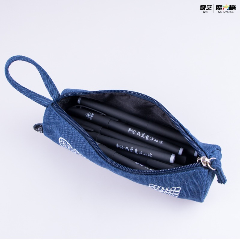 【小小店舖】奇藝 筆袋 獻給熱愛魔方的你 黑筆 魔術方塊 手繪圖案 牛津面 魔友 魔方格 鉛筆盒 鉛筆袋-細節圖5