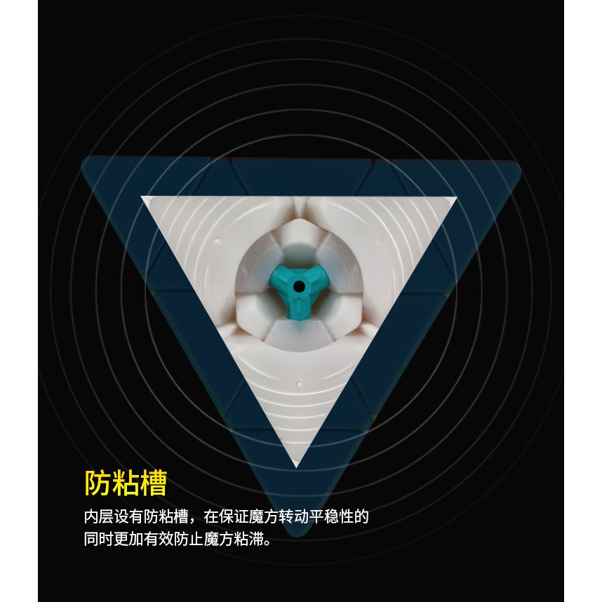 【小小店舖】智勝裕鑫 小魔法 磁力 三階金字塔 pyraminx 速解魔術方塊 3階 異形 磁鐵 魔方 益智玩具-細節圖7