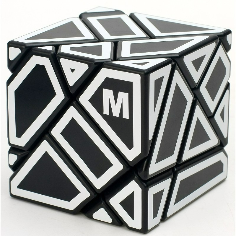 【小小店舖】鬼魔方 三階 黑底白框 白底黑框 ninja ghost cube 3階 碳纖維 魔術方塊 魔方 益智玩具-細節圖4