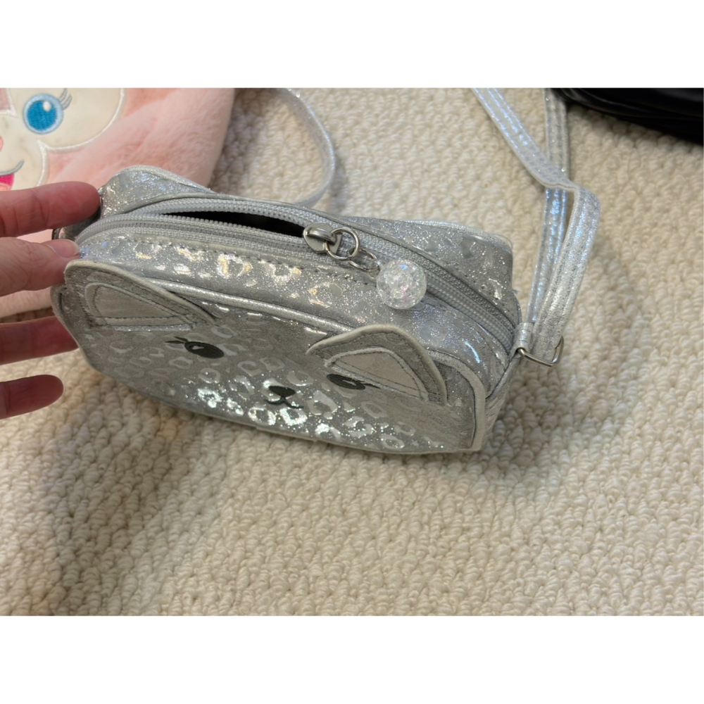 二手包🎠兒童包包x3入(玲娜貝爾手提包/NET貓咪肩背包/斜挎包)+YSL化妝包-細節圖8