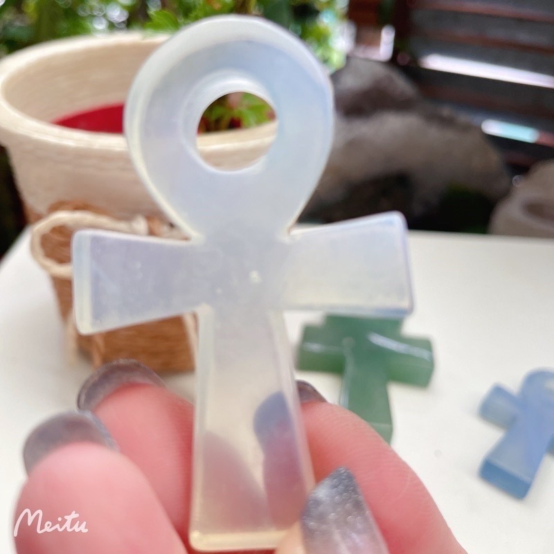 原石安卡/大蛋白石擺件/古埃及生命之鑰-細節圖2