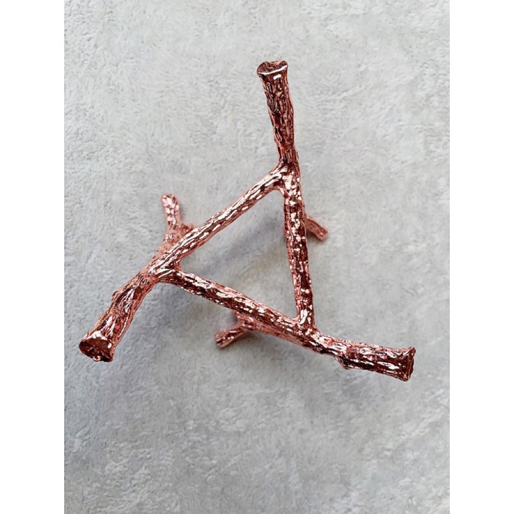 多功能玫瑰金三角樹枝底座-細節圖2