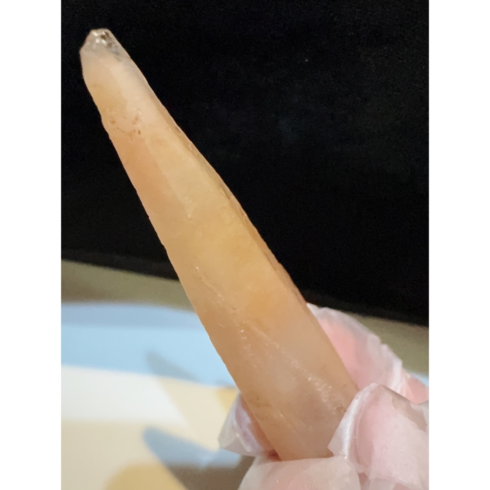 馬島天然黃紅兔毛水晶柱/高頻-細節圖2