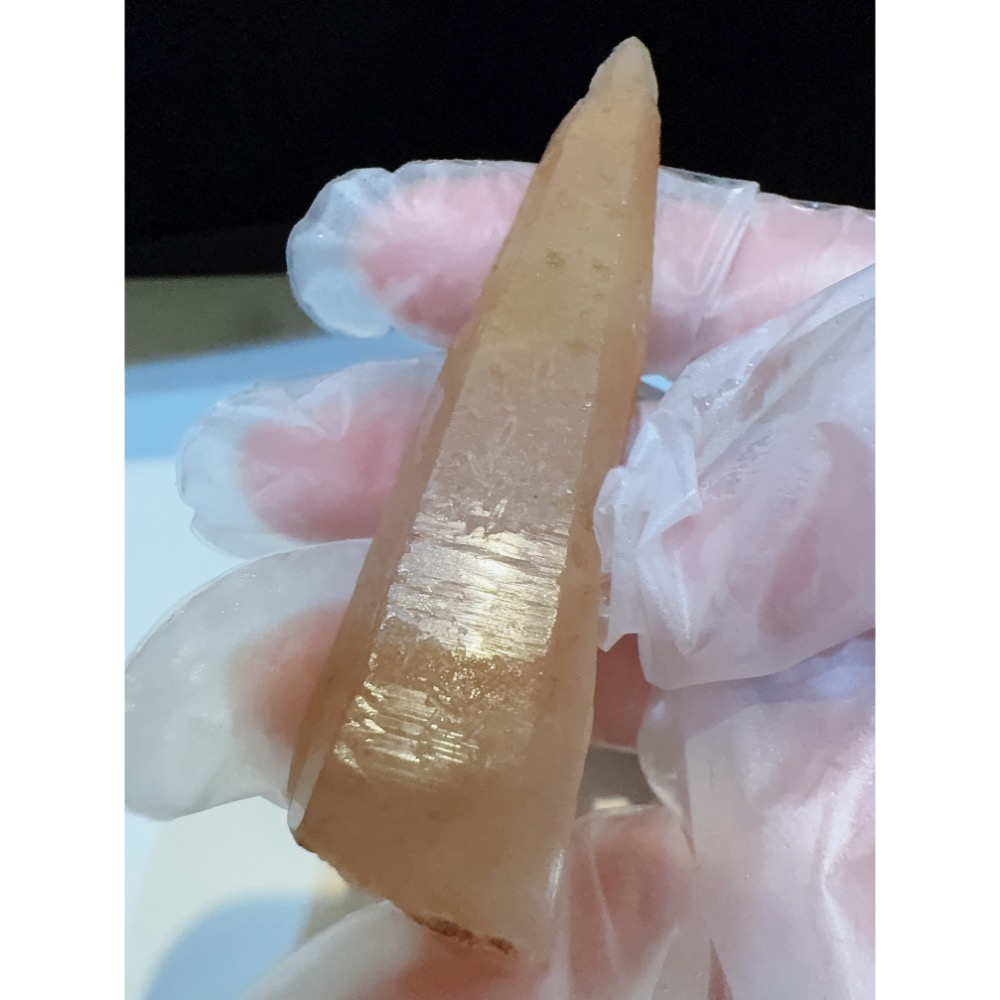 馬島天然黃紅兔毛水晶柱/高頻-細節圖3