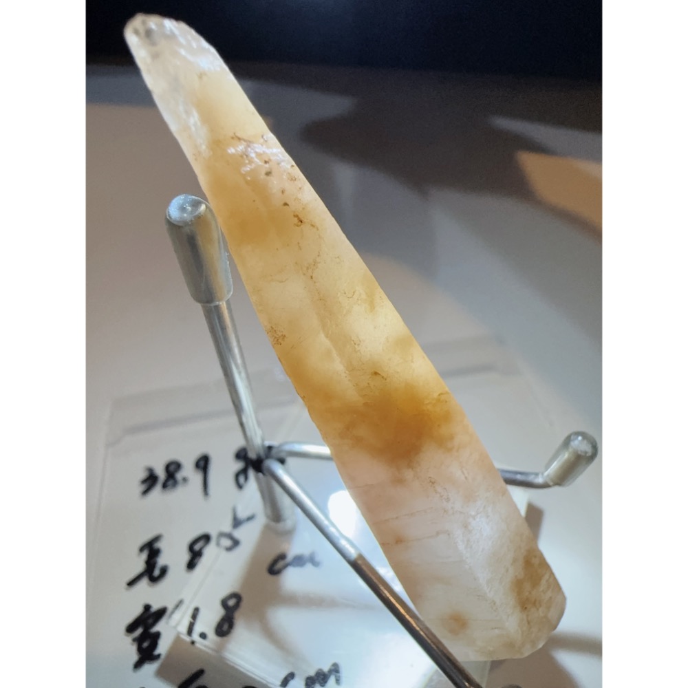 馬島天然黃紅兔毛水晶柱/高頻-細節圖4