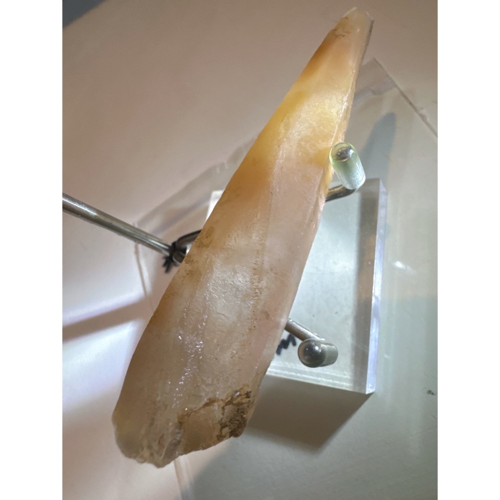 馬島天然黃紅兔毛水晶柱/高頻-細節圖5