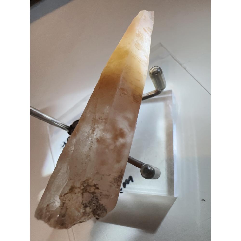 馬島天然黃紅兔毛水晶柱/高頻-細節圖6