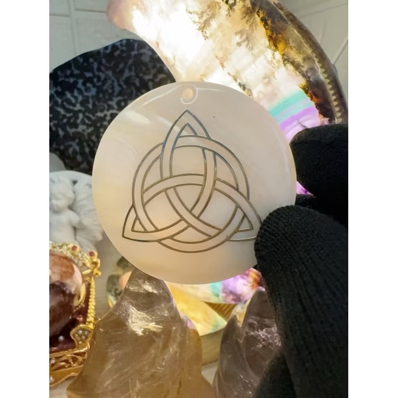 ✅神聖幾何天然母貝墜子/訂製款保護牌/8種-細節圖5