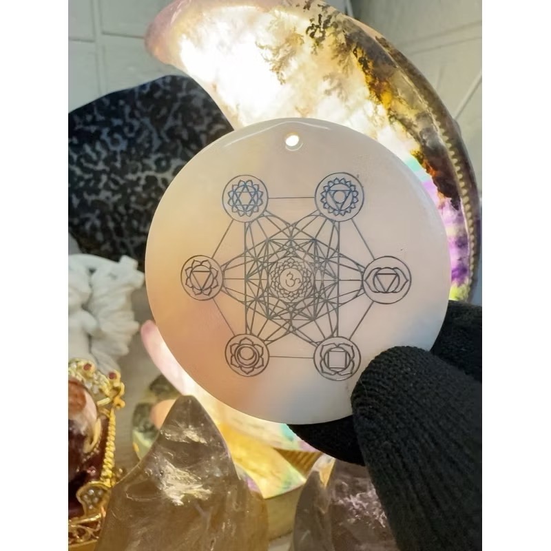 ✅神聖幾何天然母貝墜子/訂製款保護牌/8種-細節圖3