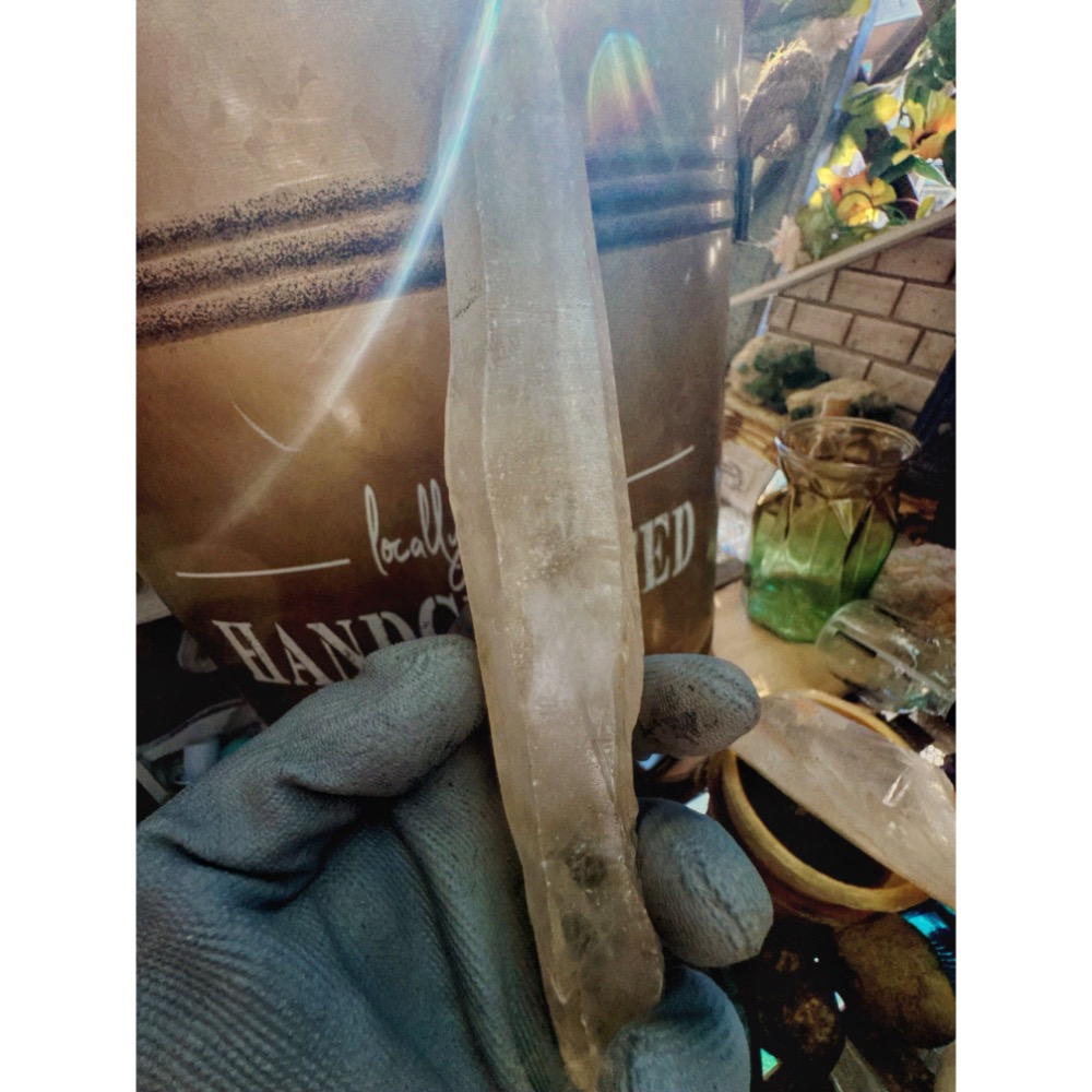 馬達加斯加島/天然白水晶大權杖/阿卡西線/鑰匙孔-細節圖2