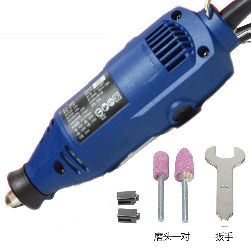 速力100電磨+延長管 電磨機 研磨 雕刻 打磨機 多功能雕刻機 電磨 迷妳電鑽打磨SULI工具 SL-100 六段調速-細節圖2