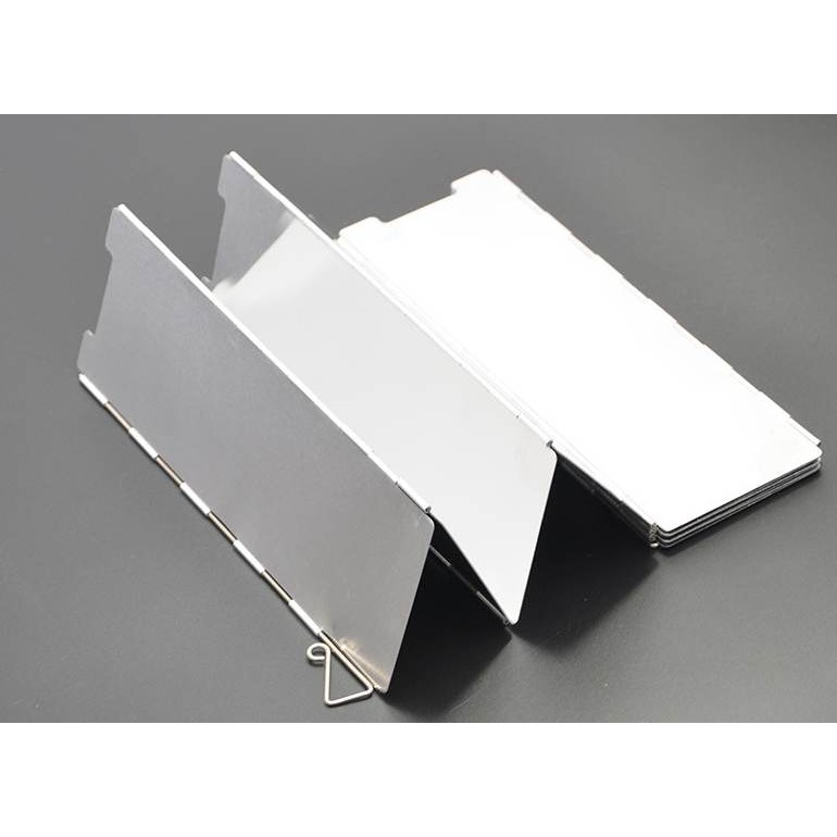 戶外野營擋風板 10片鋁質擋風板 鋁合金 擋風板 防風版 +插銷 +收納帶 露營 戶外 瓦斯爐戶外露營瓦斯爐具防風吹隔板-細節圖4