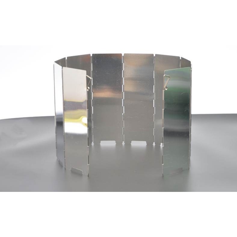 戶外野營擋風板 10片鋁質擋風板 鋁合金 擋風板 防風版 +插銷 +收納帶 露營 戶外 瓦斯爐戶外露營瓦斯爐具防風吹隔板-細節圖6