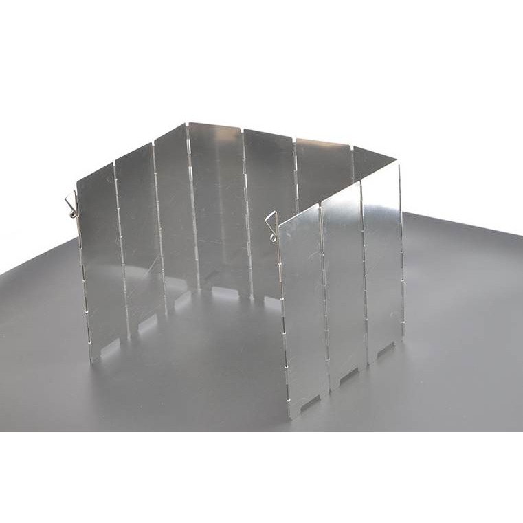 戶外野營擋風板 10片鋁質擋風板 超輕 折疊 登山野炊戶外出行必備 擋風板 防風版 +插銷 +收納帶 露營-細節圖6