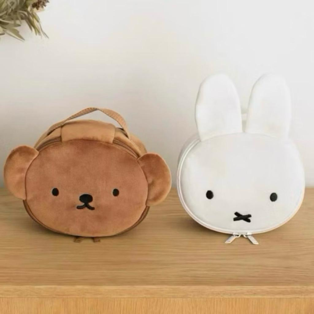 花點甜-現貨（防偽貼紙） Miffy 米飛兔絨毛玩偶吊飾鑰匙圈10公分（3色）/ 手提包/造型相機化妝包-細節圖9