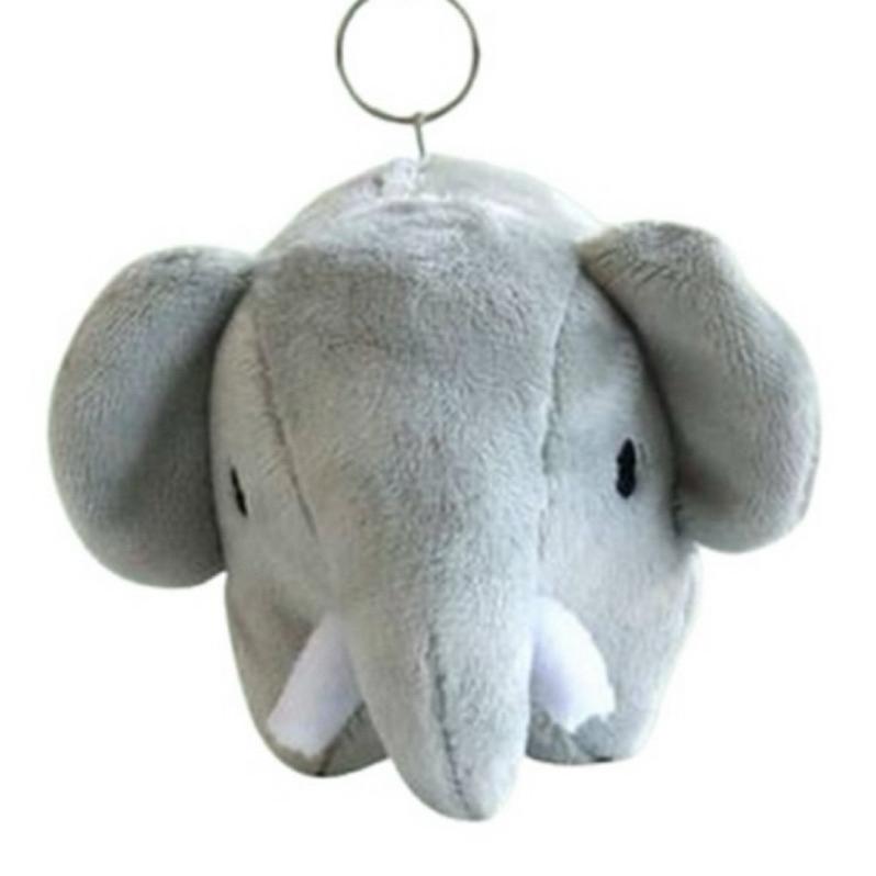 花點甜-現貨（防偽貼紙） Miffy米飛 灰色大象絨毛玩偶鑰匙圈 包包掛飾/生日禮物 交換禮物 玩具收藏-細節圖3