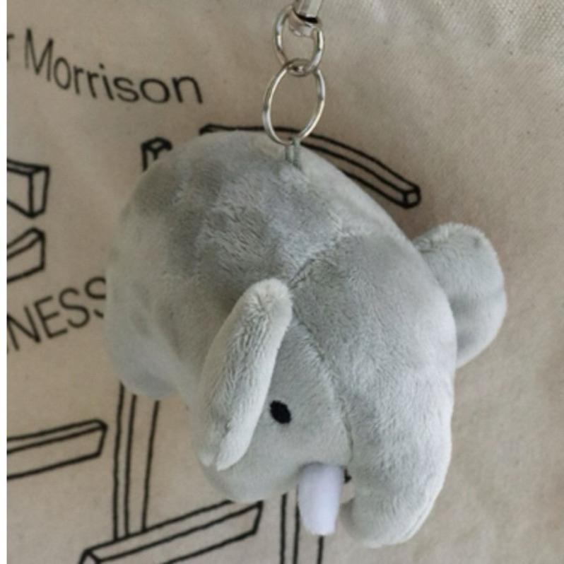 花點甜-現貨（防偽貼紙） Miffy米飛 灰色大象絨毛玩偶鑰匙圈 包包掛飾/生日禮物 交換禮物 玩具收藏-細節圖4
