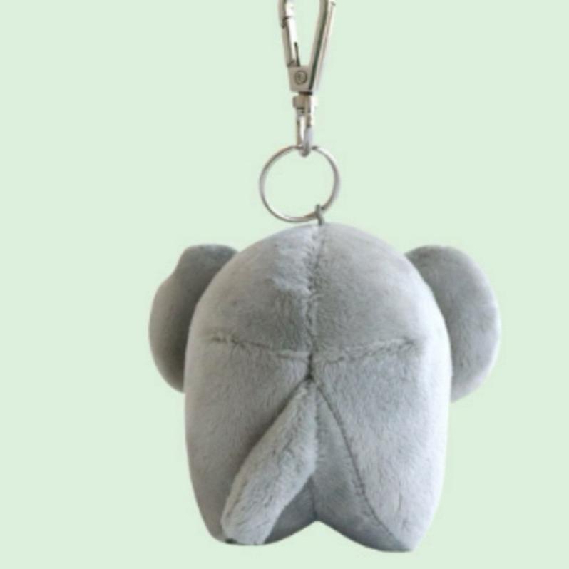 花點甜-現貨（防偽貼紙） Miffy米飛 灰色大象絨毛玩偶鑰匙圈 包包掛飾/生日禮物 交換禮物 玩具收藏-細節圖5