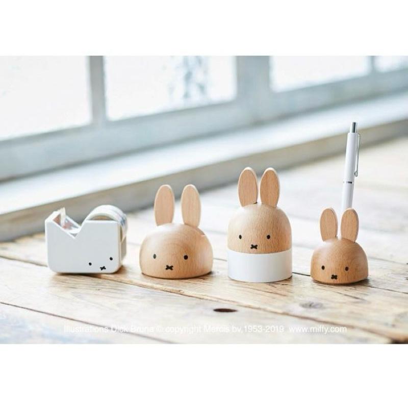 花點甜-（在途中） 日本進口Miffy 米飛兔原木造型桌鏡/桌上擺飾/交換禮物/生日禮物/生活雜貨-細節圖4