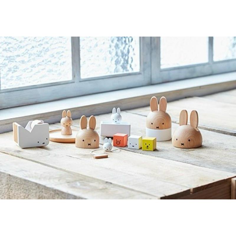 花點甜-（在途中） 日本進口Miffy 米飛兔原木造型桌鏡/桌上擺飾/交換禮物/生日禮物/生活雜貨-細節圖5