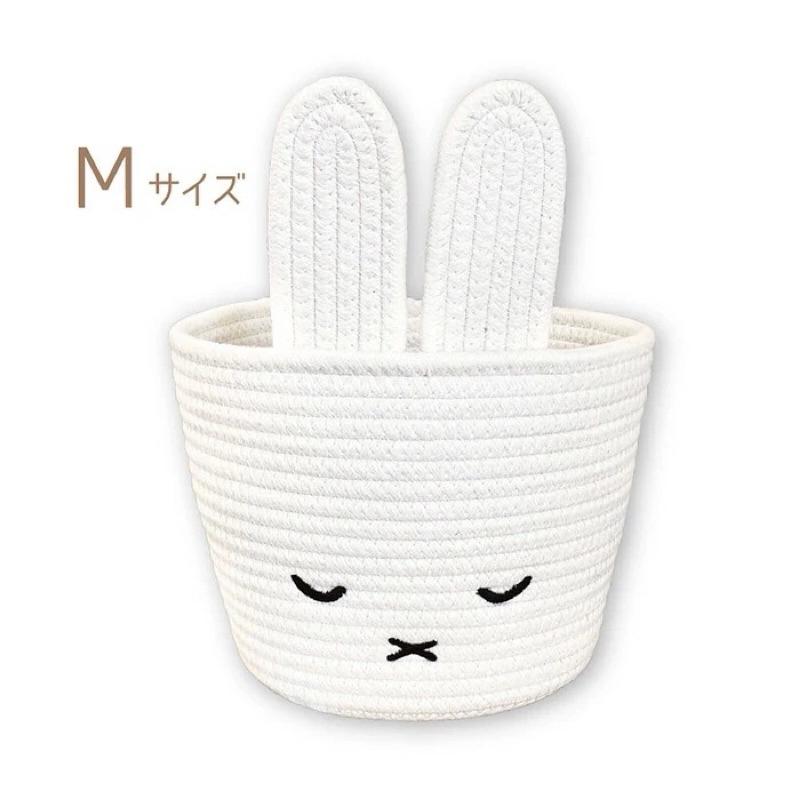 花點甜-預購 日本Miffy 米飛兔收納籃 /S迷你收納籃/M桌上收納筐/L衣服收納籃-細節圖7