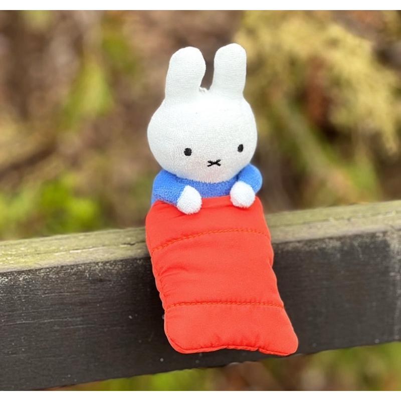 花點甜-現貨Miffy 鮑里斯小熊睡袋娃娃鑰匙圈包包掛飾3款7 X 9cm /交換禮物/收藏玩偶-細節圖2