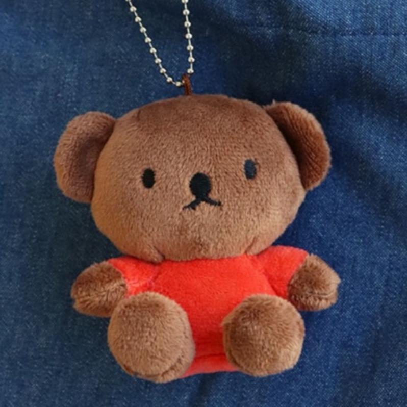 花點甜-現貨（防偽貼紙） Miffy米飛 小熊手指偶絨毛娃娃吊飾鑰匙圈8公分（2色）/生日禮物/包包掛飾/療癒小物-細節圖3